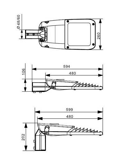 DD18 - 120W sơ đồ kích thước